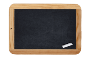 small chalkboard for handwriting