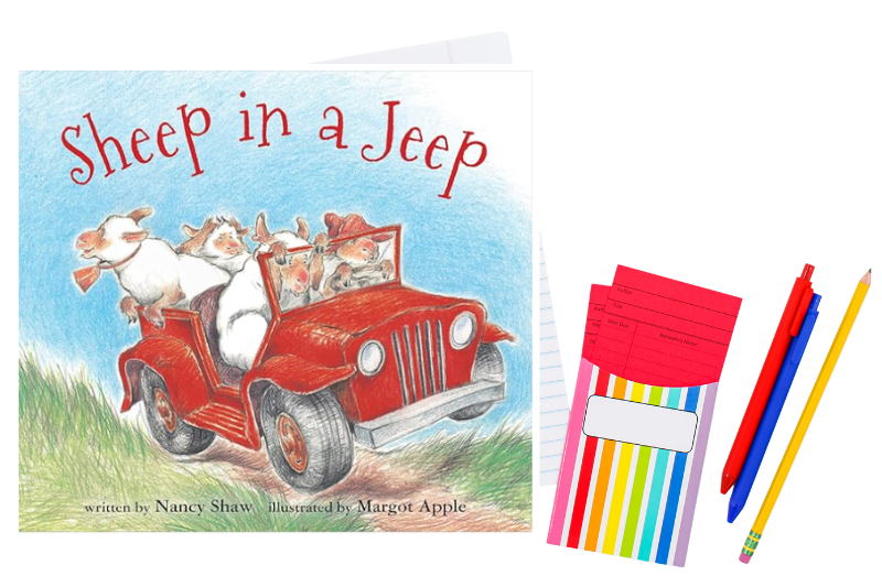 Sheep in a Jeep book