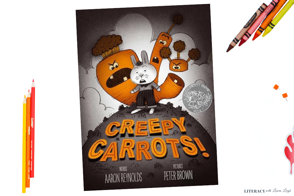 Creepy Carrots book cover – award-winning Halloween story with just the right amount of spooky fun.