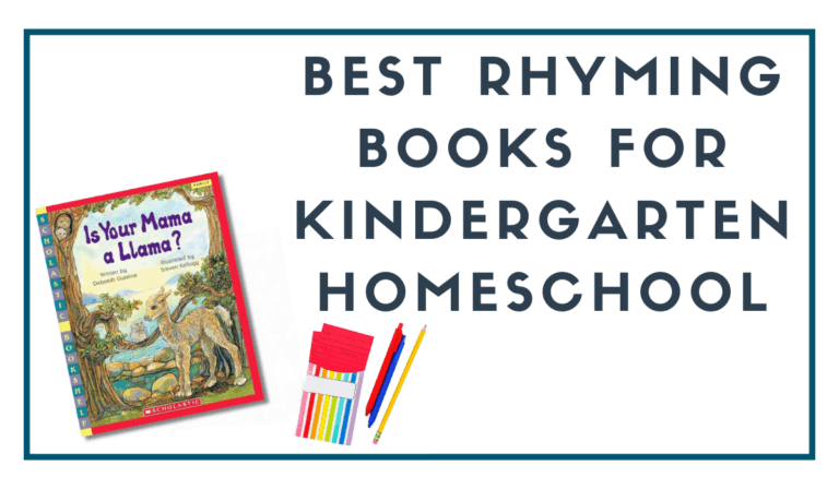Best Rhyming Books for Kindergarten Homeschool