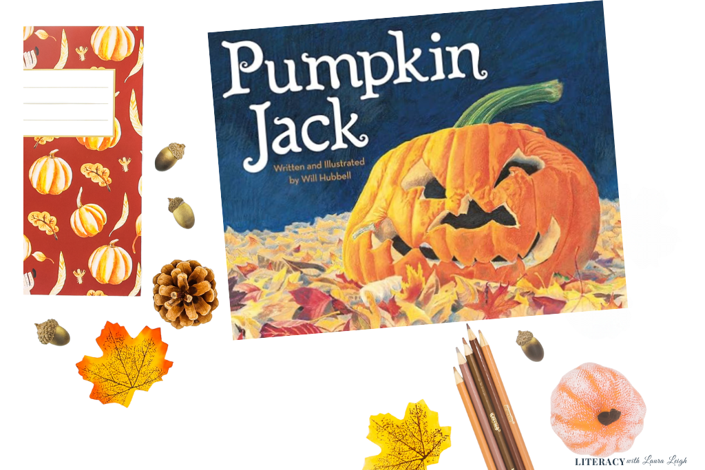 Pumpkin Jack book cover – fall science picture book showing the life cycle of a pumpkin.