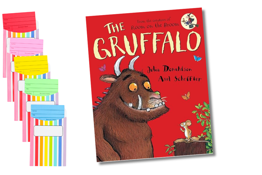 The Gruffalo book cover – clever rhyming picture book that supports vocabulary and narrative understanding for young readers.