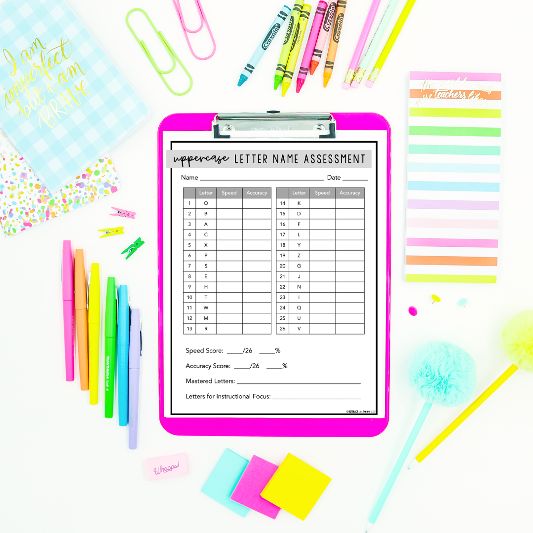 Free printable letter sound assessment page for homeschool reading instruction.
